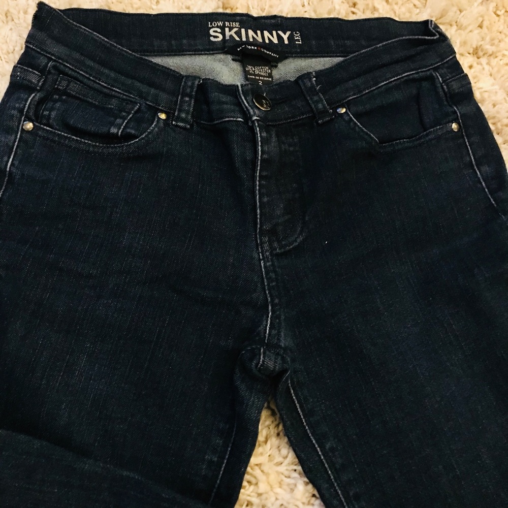 NY&C low rise skinny legs jeans